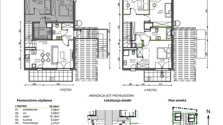 Rzut - Mieszkanie na sprzedaż 4 pokoje o powierzchni 92,85 m² - numer B13.L2 w Rokokowa Vita