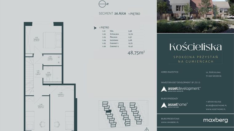 Rzut - Dom na sprzedaż 4 pokoje o powierzchni 135,15 m² - numer 26.A w Kościeliska