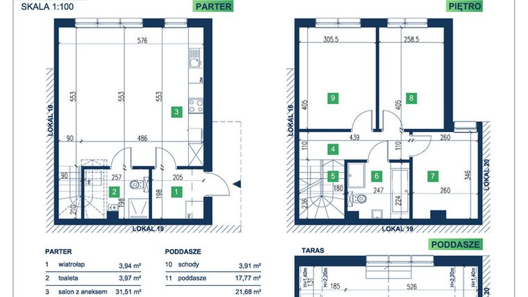Rzut - Dom na sprzedaż 5 pokoi o powierzchni 105,95 m² - numer 18 w Vista Forest