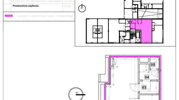 Rzut - Lokal użytkowy na sprzedaż 1 pokój o powierzchni 117,05 m² - numer 1.C.11 w Nowe Miasto Polesie etap IIIa