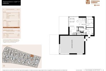 Rzut - Mieszkanie na sprzedaż 5 pokoi o powierzchni 101,03 m² - numer A29 w Kosocicka Ambient
