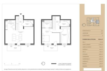 Rzut - Mieszkanie na sprzedaż 4 pokoje o powierzchni 100,64 m² - numer M9 w SiemaNovi