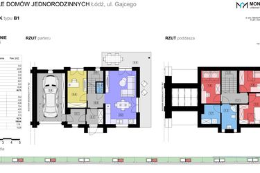 Rzut - Dom na sprzedaż 5 pokoi o powierzchni 109,44 m² - numer 228E w Osiedle Gajcego