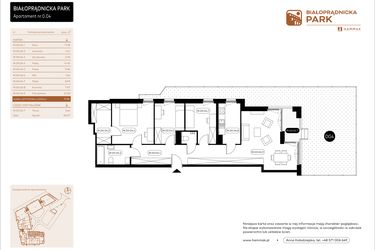 Rzut - Mieszkanie na sprzedaż 4 pokoje o powierzchni 92,86 m² - numer 0.04 w Białoprądnicka Park