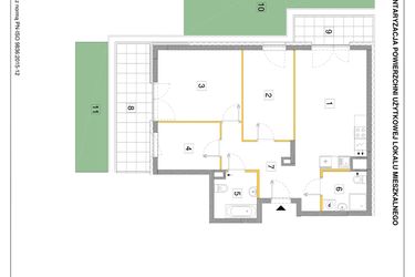 Rzut - Mieszkanie na sprzedaż 4 pokoje o powierzchni 80,86 m² - numer A.04 w Puenta
