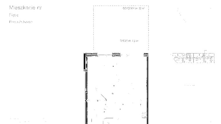 Rzut - Mieszkanie na sprzedaż 2 pokoje o powierzchni 41,64 m² - numer 15 w Medyków 32
