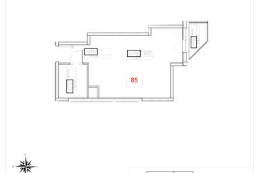 Rzut - Mieszkanie na sprzedaż 1 pokój o powierzchni 29,07 m² - numer A5-17 w Rezydencja Ogród Saski etap I i II