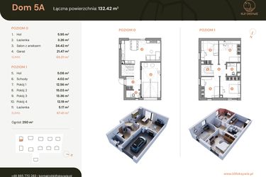 Rzut - Dom na sprzedaż 5 pokoi o powierzchni 132,53 m² - numer 5a w Klif Oksywie