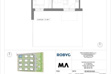 Rzut - Mieszkanie na sprzedaż 2 pokoje o powierzchni 42,07 m² - numer VV/A/0/2 w Villa Viva