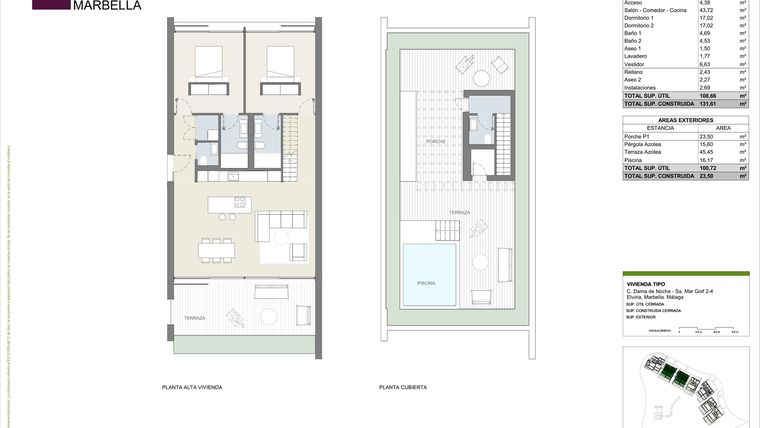 Rzut - Dom na sprzedaż 2 pokoje o powierzchni 131,61 m² - numer SH-7 w Sira Homes