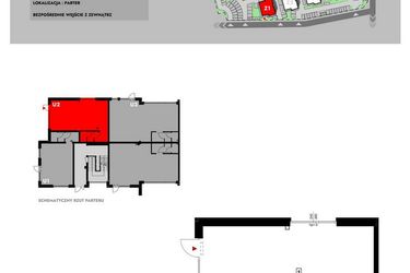 Rzut - Lokal użytkowy na sprzedaż 1 pokój o powierzchni 46,44 m² - numer Z1_U2 w Osiedle Malarska etap IV
