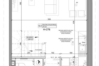 Rzut - Dom na sprzedaż 4 pokoje o powierzchni 79,04 m² - numer 3B w Osiedle Słoneczne