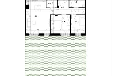 Rzut - Mieszkanie na sprzedaż 3 pokoje o powierzchni 67,23 m² - numer LM23 w Kameralna Koszykarska