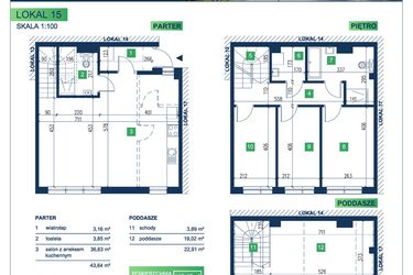 Rzut - Dom na sprzedaż 5 pokoi o powierzchni 113,13 m² - numer 15 w Vista Forest