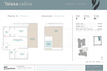 Rzut - Mieszkanie na sprzedaż 2 pokoje o powierzchni 90,5 m² - numer B4-4C w Talasa Caleus II