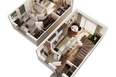 Rzut - Dom na sprzedaż 3 pokoje o powierzchni 62,18 m² - numer 16A w Osiedle Stokrotki etap 2