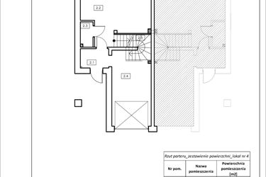 Rzut - Dom na sprzedaż 4 pokoje o powierzchni 104,82 m² - numer 4 w Trzmielowicka