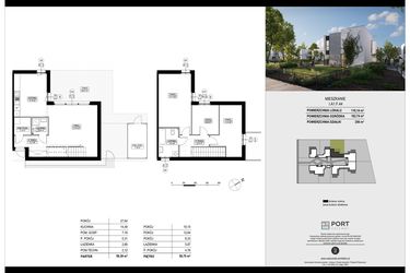 Rzut - Dom na sprzedaż 4 pokoje o powierzchni 110,14 m² - numer I.A1.F.44 w Port Drzewny