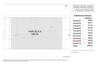 Rzut - Dom na sprzedaż 3 pokoje o powierzchni 296,34 m² - numer 9 w Domy w Finestrat - 81346092