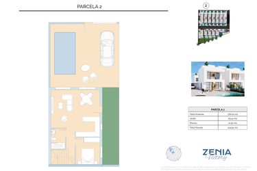 Rzut - Dom na sprzedaż 3 pokoje o powierzchni 143,94 m² - numer 2 w La Zenia Victory - Orihuela Costa