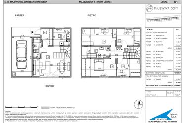Rzut - Dom na sprzedaż 5 pokoi o powierzchni 121,1 m² - numer G1 w Majewska Domy