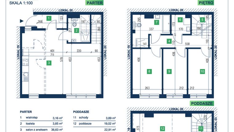 Rzut - Dom na sprzedaż 5 pokoi o powierzchni 113,13 m² - numer 21 w Vista Forest