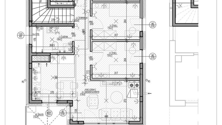 Rzut - Dom na sprzedaż 4 pokoje o powierzchni 74,59 m² - numer A9.2 w HEJ! Baniocha