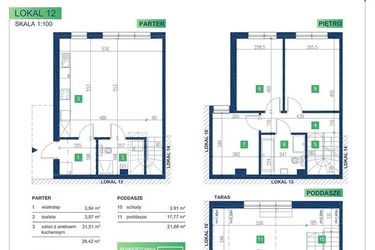 Rzut - Dom na sprzedaż 5 pokoi o powierzchni 105,95 m² - numer 12 w Vista Forest Stabłowice
