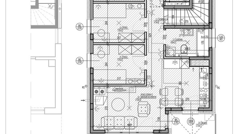 Rzut - Mieszkanie na sprzedaż 4 pokoje o powierzchni 74,59 m² - numer D6.2 w HEJ! Baniocha D