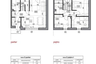 Rzut - Dom na sprzedaż 4 pokoje o powierzchni 84,2 m² - numer 6.2 w Trzcińska 95