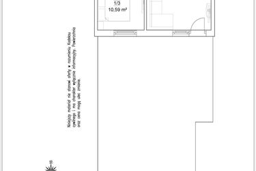Rzut - Mieszkanie na sprzedaż 2 pokoje o powierzchni 42,45 m² - numer 17/1 w Osiedle Versus etap II