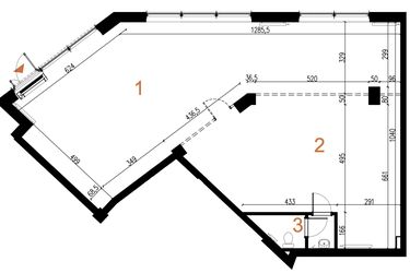 Rzut - Lokal użytkowy na sprzedaż 1 pokój o powierzchni 138,35 m² - numer U8 w Odrzańskie Bulvary