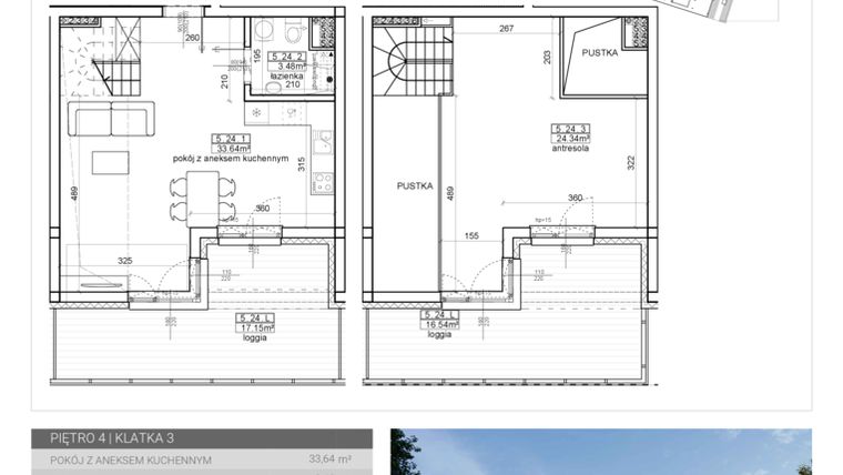 Rzut - Mieszkanie na sprzedaż 3 pokoje o powierzchni 61,46 m² - numer 96 w Wave
