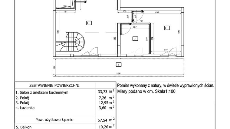 Rzut - Mieszkanie na sprzedaż 3 pokoje o powierzchni 79,19 m² - numer 29 w Aquamarina Dąbki