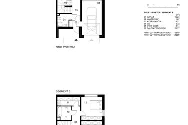 Rzut - Dom na sprzedaż 4 pokoje o powierzchni 125,09 m² - numer 52 w Nowe Planty