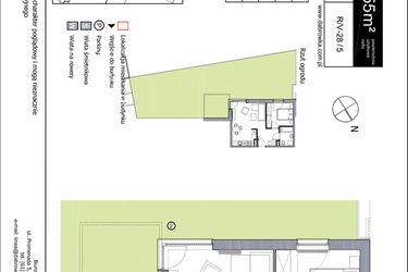 Rzut - Mieszkanie na sprzedaż 2 pokoje o powierzchni 41,55 m² - numer R_V-28_5 w os. Dąbrówka – Leśna Polana