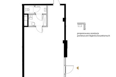 Rzut - Lokal użytkowy na sprzedaż 1 pokój o powierzchni 65,12 m² - numer 8.3 w BIZPARK D