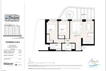 Rzut - Mieszkanie na sprzedaż 2 pokoje o powierzchni 215,6 m² - numer 82. w Alonis Living II