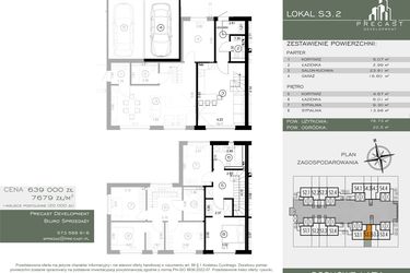 Rzut - Dom na sprzedaż 4 pokoje o powierzchni 83,21 m² - numer S3.2 w Osiedle Sosnowe Łazy