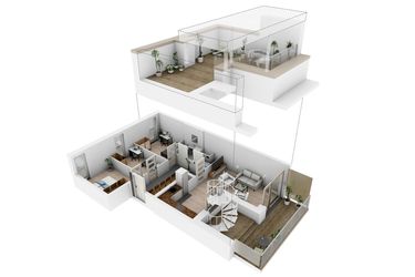Rzut - Mieszkanie na sprzedaż 4 pokoje o powierzchni 69,22 m² - numer N4.43 w Osiedle Narcyzowe