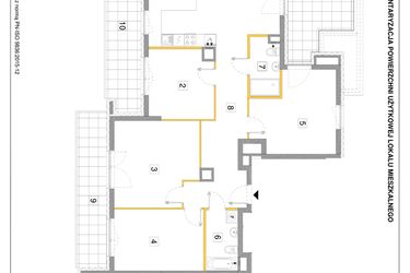 Rzut - Mieszkanie na sprzedaż 5 pokoi o powierzchni 133,62 m² - numer A.34 w Puenta