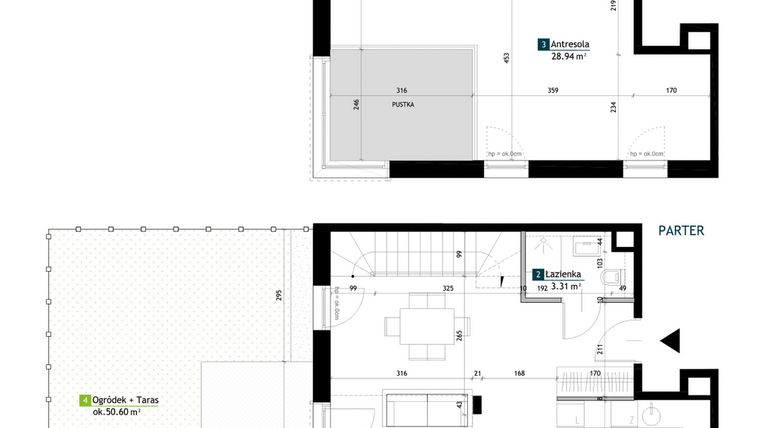 Rzut - Mieszkanie na sprzedaż 1 pokój o powierzchni 73,13 m² - numer AE0006 w Viva Cité 2