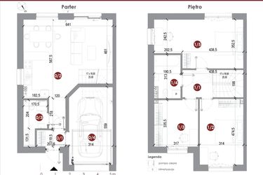 Rzut - Dom na sprzedaż 4 pokoje o powierzchni 109,63 m² - numer 19A w Parkowy Zakątek