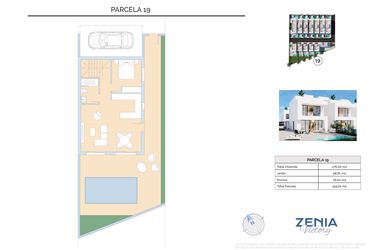 Rzut - Dom na sprzedaż 3 pokoje o powierzchni 159,61 m² - numer 19 w La Zenia Victory - Orihuela Costa