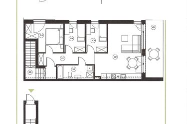 Rzut - Mieszkanie na sprzedaż 4 pokoje o powierzchni 79,16 m² - numer 26_2 w Apartamenty Sielanka