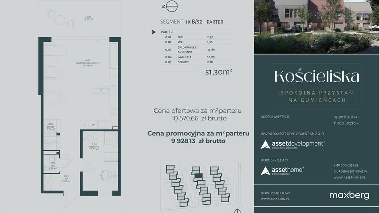 Rzut - Dom na sprzedaż 4 pokoje o powierzchni 142,95 m² - numer 19.B w Kościeliska