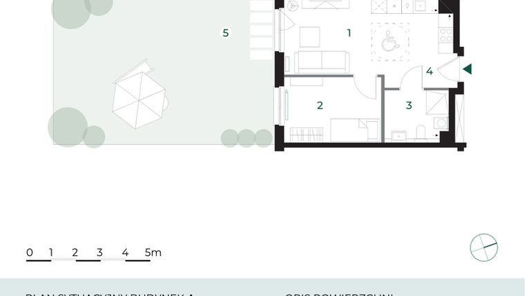 Rzut - Mieszkanie na sprzedaż 2 pokoje o powierzchni 37,44 m² - numer M10 w Park-Wojszyce
