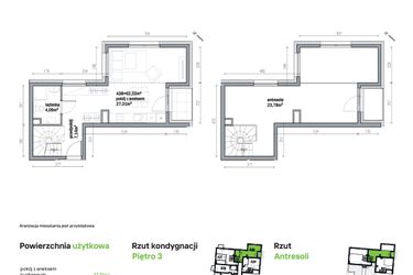 Rzut - Mieszkanie na sprzedaż 2 pokoje o powierzchni 62,32 m² - numer A38 w Traugutta Vita