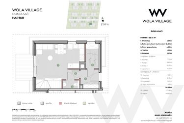 Rzut - Dom na sprzedaż 4 pokoje o powierzchni 94,83 m² - numer A.5A/1 w Wola Village