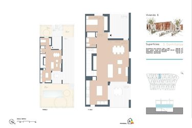 Rzut - Dom na sprzedaż 5 pokoi o powierzchni 232,53 m² - numer 6 w Bliźniak w Godelli - 95637536